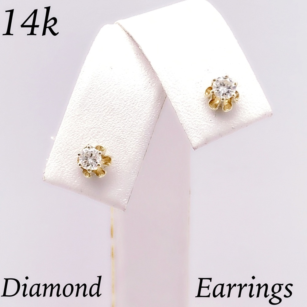 SOLD 🔥 14K 0.25 ctw Diamond Solitaire Studs